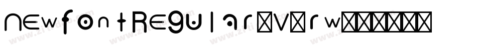 NewfontRegular-V5rw字体转换