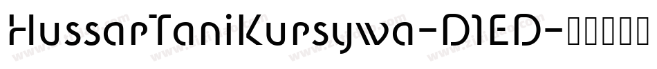 HussarTaniKursywa-D1ED字体转换