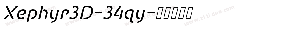 Xephyr3D-34qy字体转换 Xephyr3D-34qy字体转换