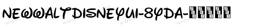 NewWaltDisneyUi-8YdA字体转换