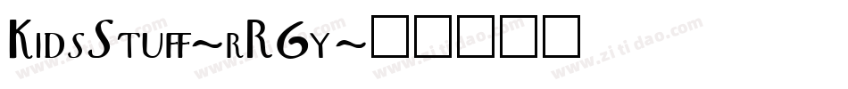 KidsStuff-rR6y字体转换