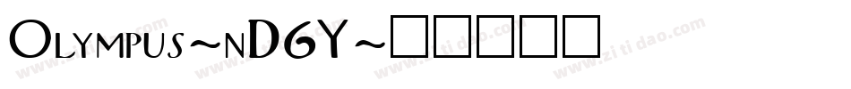 Olympus-nD6Y字体转换