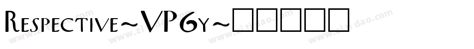 Respective-VP6y字体转换