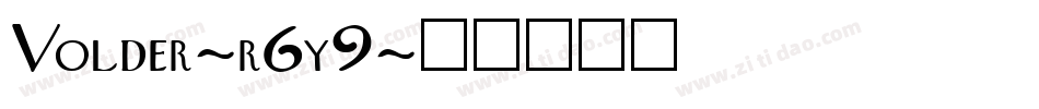 Volder-r6y9字体转换