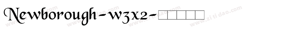 Newborough-w3x2字体转换