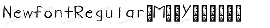 NewfontRegular-M50Y字体转换