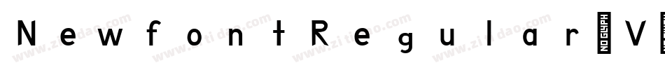 NewfontRegular-V5rw字体转换
