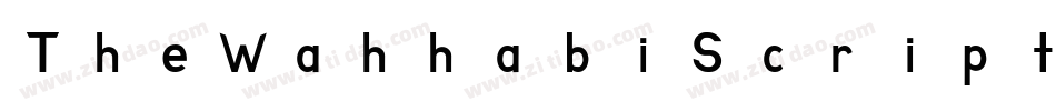 TheWahhabiScriptSlant-R5RW字体转换