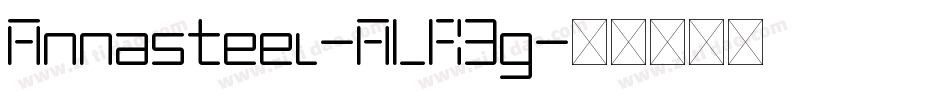 Annasteel-ALR3g字体转换