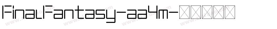 FinalFantasy-aa4m字体转换