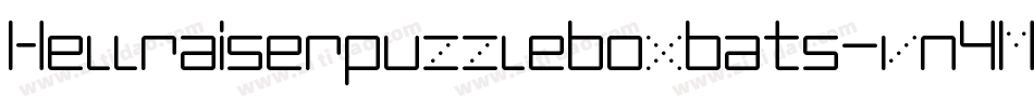 Hellraiserpuzzleboxbats-vn4M字体转换