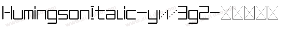 HumingsonItalic-yw3g2字体转换