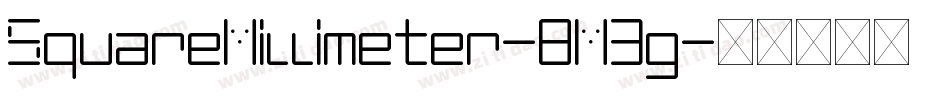 SquareMillimeter-8M3g字体转换 SquareMillimeter-8M3g字体转换