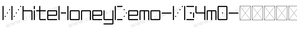 WhiteHoneyDemo-VG4m0字体转换