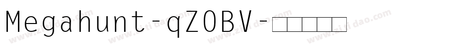 Megahunt-qZ0BV字体转换