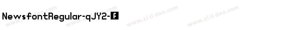 NewsfontRegular-qJY2字体转换