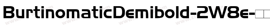 BurtinomaticDemibold-2W8e字体转换