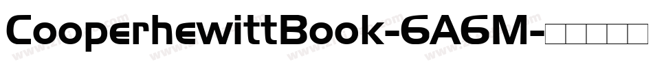 CooperhewittBook-6A6M字体转换