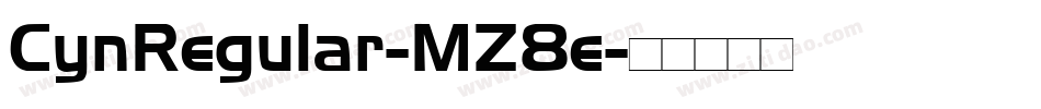 CynRegular-MZ8e字体转换