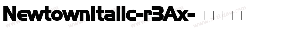 NewtownItalic-r3Ax字体转换