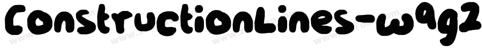 ConstructionLines-w9g2字体转换