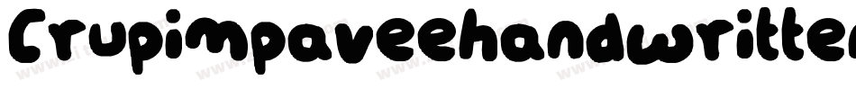 Crupimpaveehandwritten2bold-8z9g字体转换