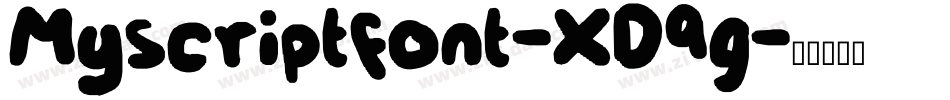 Myscriptfont-XD9g字体转换