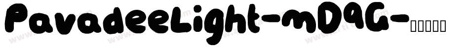 PavadeeLight-mD9G字体转换