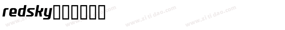 redsky字体转换
