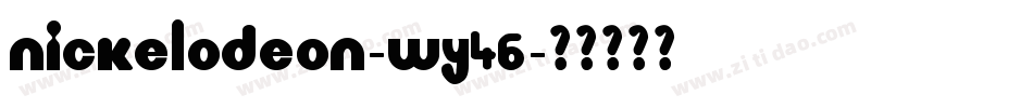 Nickelodeon-wy46字体转换