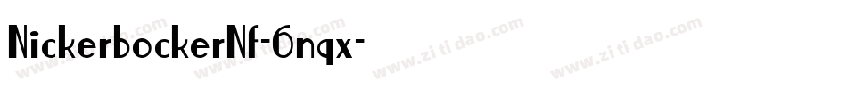 NickerbockerNf-6nqx字体转换