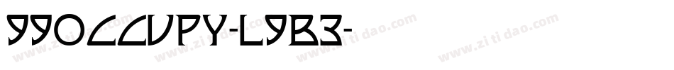 99Occupy-L9B3字体转换