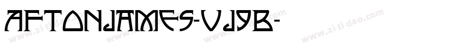 Aftonjames-VJ9B字体转换