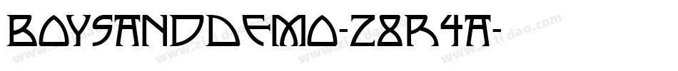 BoysandDemo-z8r4a字体转换
