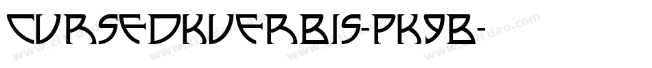 Cursedkuerbis-PK9B字体转换