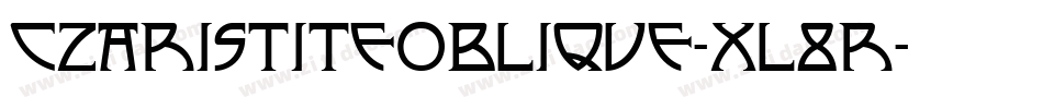 CzaristiteOblique-xL8R字体转换
