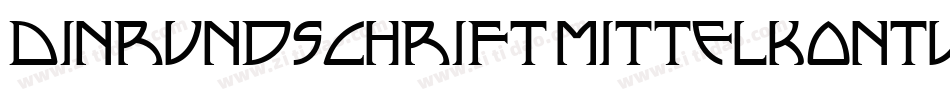 DinRundschriftMittelKonturkursiv-DR8R字体转换