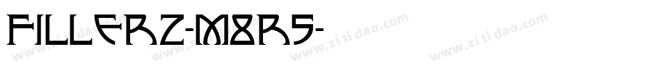 Fillerz-m8R5字体转换