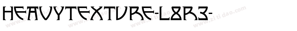 HeavyTexture-L8R3字体转换