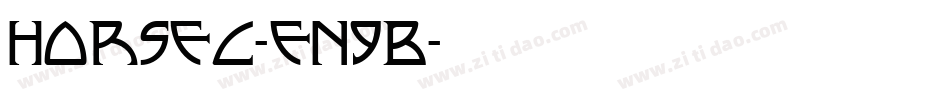 Horsec-en9B字体转换