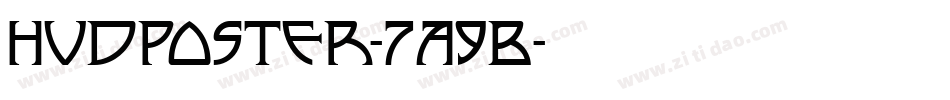HvdPoster-7A9B字体转换