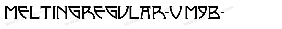 Meltingregular-VM9B字体转换