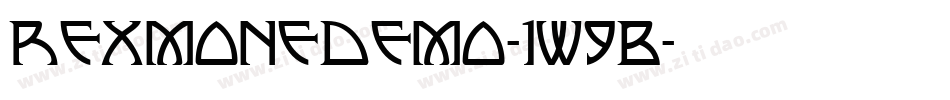 RexmoneDemo-1w9B字体转换