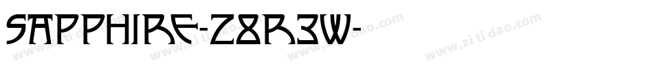 Sapphire-z8r3w字体转换