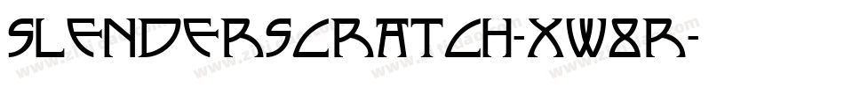 Slenderscratch-xW8R字体转换