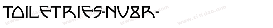 Toiletries-nv8R字体转换
