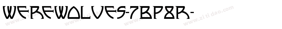 Werewolves-7BP8R字体转换