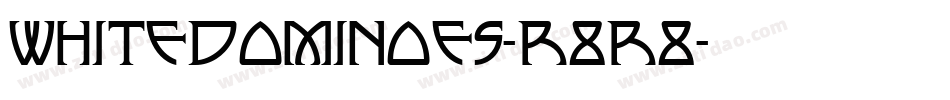 Whitedominoes-r8R8字体转换