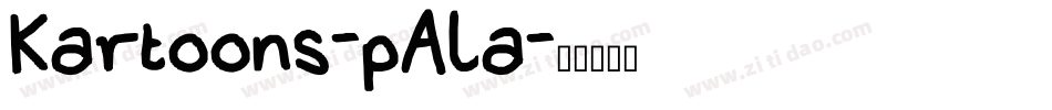 Kartoons-pAla字体转换