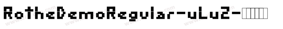 RotheDemoRegular-vLvZ字体转换